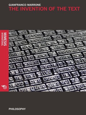 cover image of The Invention of the Text
